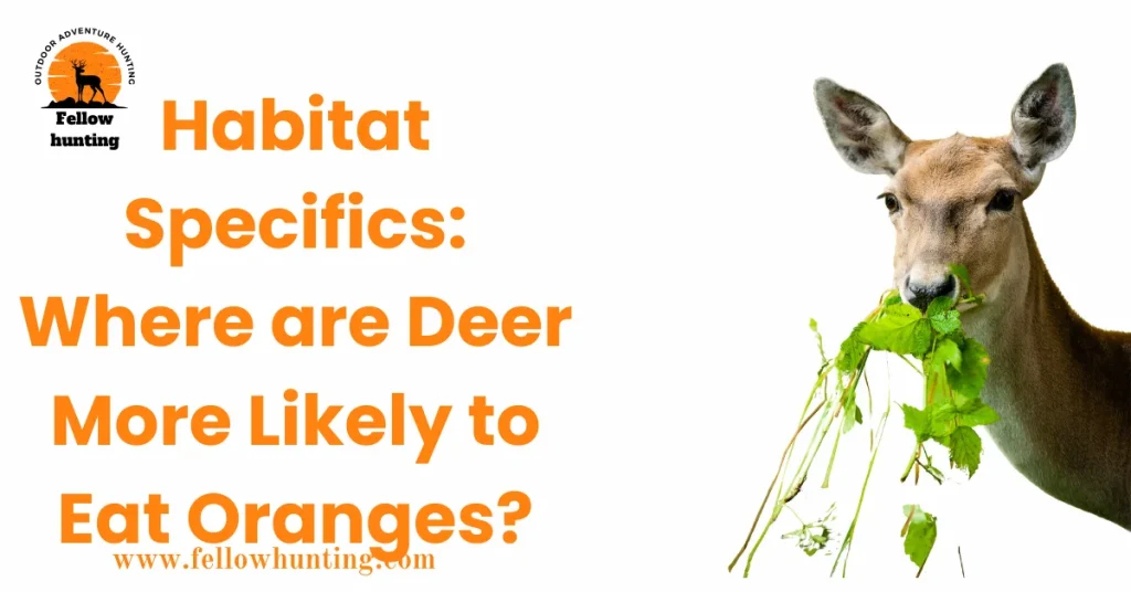 Habitat Specifics: Where are Deer More Likely to Eat Oranges?