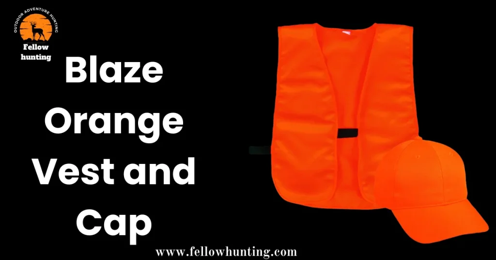 Blaze Orange Vest and Cap