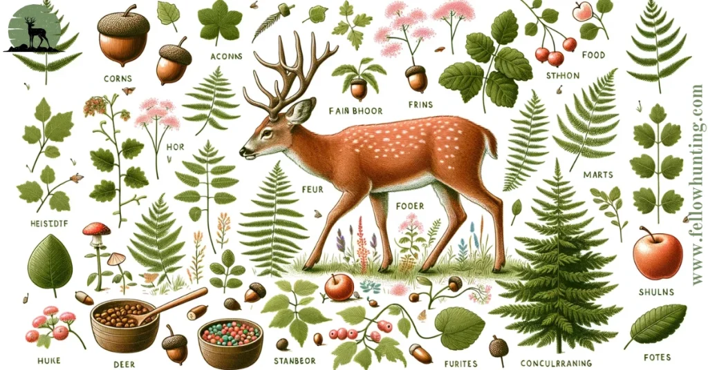 What do deer eat in the wild?